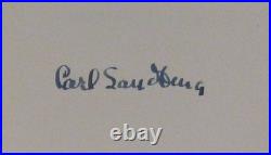 Complete Poems by Carl Sandburg Harcourt Brace 1950 First Edition Poetry SIGNED