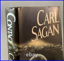 Contact-Carl Sagan-SIGNED! -First/1st Edition/7th Printing-HC with DJ-VERY RARE