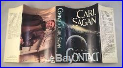 Contact-Carl Sagan-SIGNED! -INSCRIBED! -First/1st Edition/7th Printing-VERY RARE