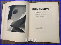 Contempo by John Vassos. 1929. First edition. Illustrated. Signed
