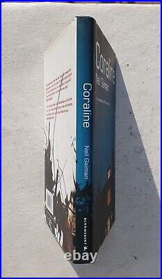 Coraline Neil Gaiman Bloomsbury First Edition HB Signed 2002 Fine condition