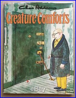 Creature Comforts SIGNED by CHARLES ADDAMS & ORIGINAL DRAWING! 1st Edition RARE
