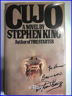 Cujo by Stephen King SIGNED 1981 First Edition Viking Hardcover withDJ