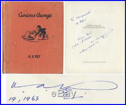 'Curious George'' 1941 First Edition Signed by H. A. Rey