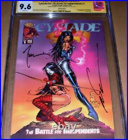 Cyblade/Shi #1 Special Edition CGC SS 9.6 SIGNED Silvestri Tucci 1st Witchblade