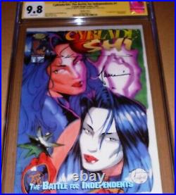 Cyblade/Shi #1 Variant CGC SS 9.8 SIGNED Marc Silvestri Tucci 1st app Witchblade