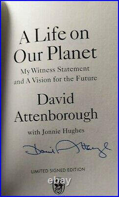 DAVID ATTENBOROUGH SIGNED FIRST EDITION A Life On Our Planet. Buy It Now For £149