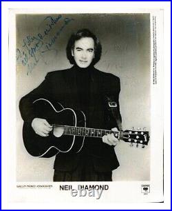 DIAMOND, NEIL. CBS RECORDS Neil Diamond. SIGNED photograph 1988 First Edition Pa