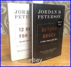 DOUBLE SIGNED 1st Edition Beyond Order & 12 Rules for Life By Jordan B. Peterson