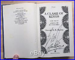 DOUBLE SIGNED A Clash of Kings First Edition 1/1 George R. R. Martin RARE