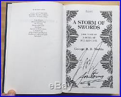 DOUBLE SIGNED A Storm of Swords First Edition 1/1 George R. R. Martin RARE