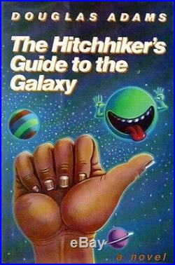 DOUGLAS ADAMS HITCHHIKER'S GUIDE to the GALAXY SIGNED TRUE FIRST EDITION