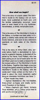 DOUGLAS ADAMS HITCHHIKER'S GUIDE to the GALAXY SIGNED TRUE FIRST EDITION