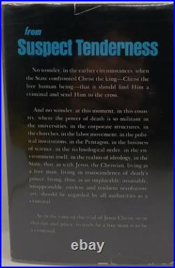 Daniel Berrigan Suspect Tenderness Signed First Edition