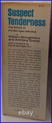 Daniel Berrigan Suspect Tenderness Signed First Edition