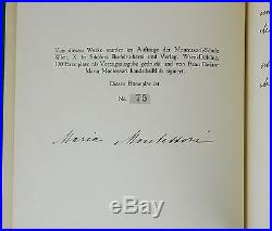 Das Kind in der Familie MARIA MONTESSORI SIGNED First Edition 1926 Education