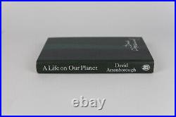 David Attenborough Signed A Life on Our Planet First Edition 1st Autograph
