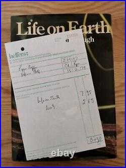 David Attenborough Signed Life On Earth First Edition 1979 William Collins 1/1
