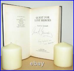 David Gemmell Quest for Lost Heroes Signed 1st/1st (1990 First Edition DJ)