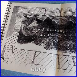David Hockney FAX DIBUJOS 1st 1990 First Edition Art Rare Book not signed