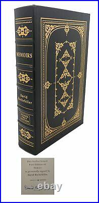 David Rockefeller DAVID ROCKEFELLER MEMOIRS Signed Easton Press 1st Edition 1st