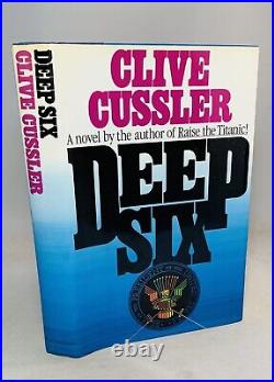 Deep Six-Clive Cussler-SIGNED! -TRUE First Edition/1st Printing-1st State DJ-RARE