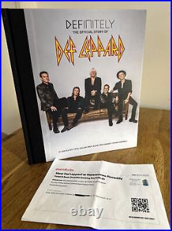 Definitely The Official Story of Def Leppard SIGNED UK 1st/1st HB Genesis
