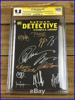 Detective Comics #1000 CGC 9.8 SS Black Variant Signed 12x 1st Arkham Knight