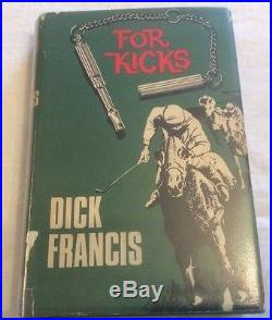 Dick Francis For Kicks First Edition in D/J RARE SIGNED COPY