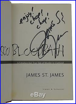 Disco Bloodbath SIGNED by JAMES ST. JAMES First Edition 1st Printing 1999