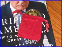 Donald Trump Auto Crippled America 1st Edition Book Limited Edition withGold Coin