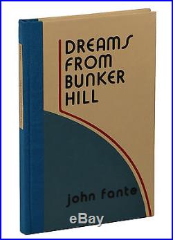 Dreams from Bunker Hill by JOHN FANTE SIGNED First Edition 1982 1st Bukowski