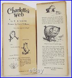 E. B. WHITE Charlotte's Web SIGNED FIRST EDITION