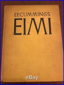 EIMI E E CUMMINGS 1st Limited Edition Signed First 1st 1168 1381 EE