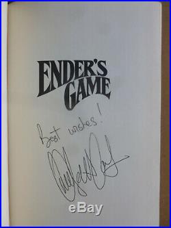 ENDER'S GAME Orson Scott Card SIGNED 1st edition 1985 vfine unread condition
