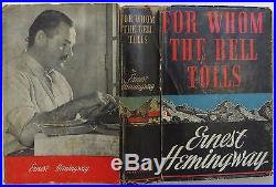 ERNEST HEMINGWAY For Whom the Bell Tolls INSCRIBED FIRST EDITION