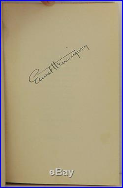 ERNEST HEMINGWAY For Whom the Bell Tolls SIGNED FIRST EDITION