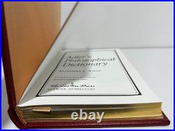 Easton Press Adler's Philosophical Dictionary Adler Signed First Edition