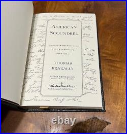 Easton Press Signed First Edition AMERICAN SCOUNDREL Thomas Keneally