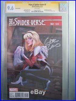 Edge of Spider-Verse #2 Variant CGC 9.6 SS Signed Greg Land 1st Spider Gwen