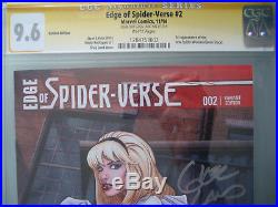Edge of Spider-Verse #2 Variant CGC 9.6 SS Signed Greg Land 1st Spider Gwen
