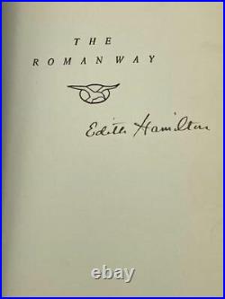 Edith Hamilton. The Roman Way. Signed First Edition