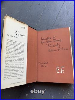 Edna Ferber GIANT First Edition SIGNED BY EDNA! With jacket! + Cimarron