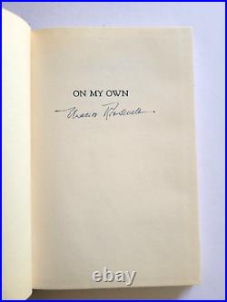 Eleanor Roosevelt On My Own 1958 First Edition Hc/dj Signed