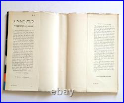 Eleanor Roosevelt On My Own 1958 First Edition Hc/dj Signed