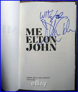 Elton John Autographed Hand Signed Me Book Hardcover First Edition 2019