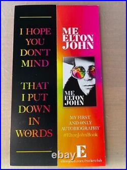 Elton John, Me unread, first Edition signed book