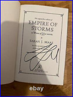 Empire of Storms Signed 1st Edition Hardcover Rare and Out of Print Cover