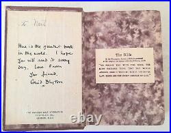 Enid Blyton Signed Message Queen Elizabeth Coronation Bible, 1953