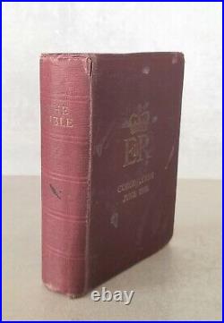 Enid Blyton Signed Message Queen Elizabeth Coronation Bible, 1953